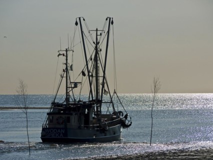 Crab cutter leaving Spieka Neufeld