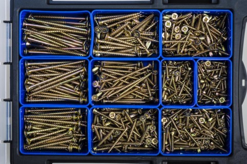 Close up of a plastic storage container