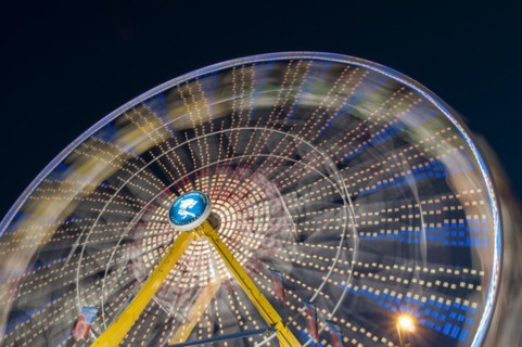 Ferris wheel at night