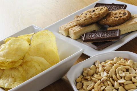 Bowls of peanuts