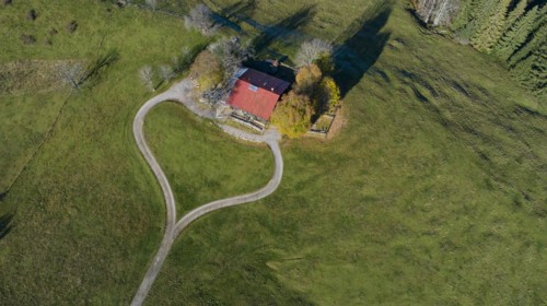 Approach in the shape of a heart