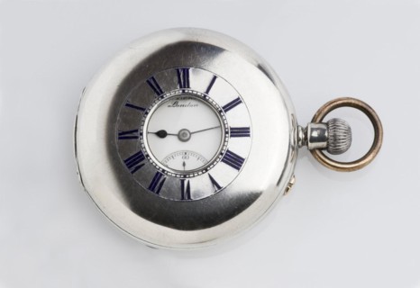 Half hunter pocket watch