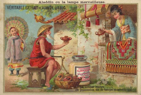 Picture series Aladdin with the magic lamp