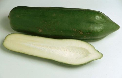 Tropical fruits: Babaco papaya