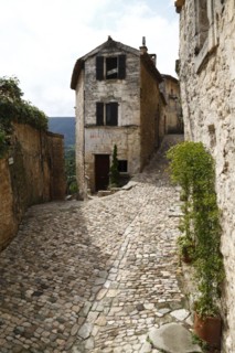 Quarry stone houses in the village of Saignon