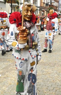 Fasnet procession of the Swabian-Alemannic Fasnet in Schramberg