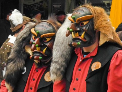 Fasnet procession of the Swabian-Alemannic Fasnet in Schramberg