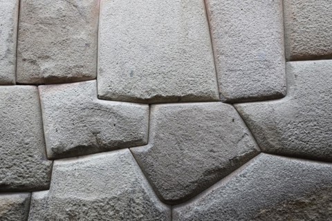 Stone Inca masonry in the wall of the archbishop residence