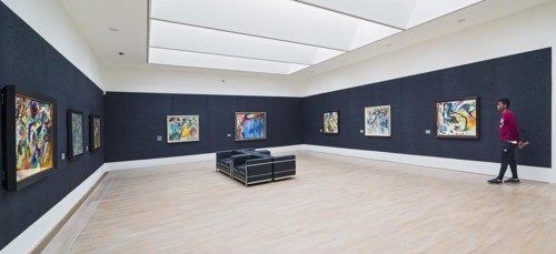 Room with works by Wassily Kandinsky