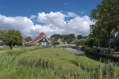 Rural scene in the Zaanse Schans open-air museum