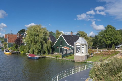 Zaanse Schans Open Air Museum on the River Zaan