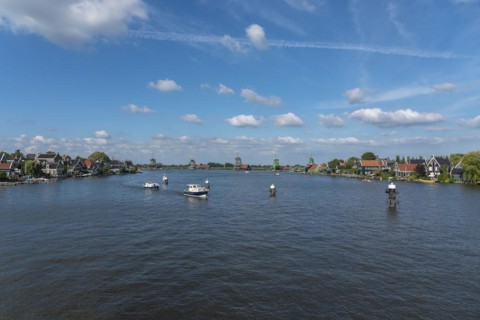 Zaanse Schans Open Air Museum on the River Zaan