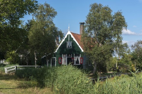 Rural scene in the Zaanse Schans open-air museum