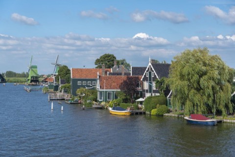 Zaanse Schans Open Air Museum on the River Zaan