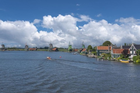 Zaanse Schans Open Air Museum on the River Zaan
