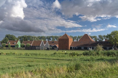 Rural scene in the Zaanse Schans open-air museum