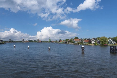 Zaanse Schans Open Air Museum on the River Zaan
