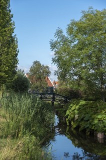 Rural scene in the Zaanse Schans open-air museum