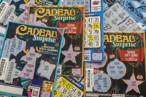 Scratched Loto Quebec Scratch and Win lottery tickets