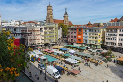 Weekly market on the market square