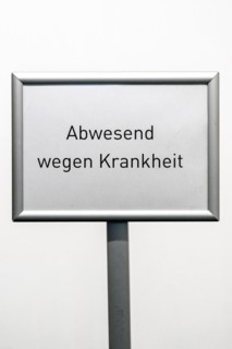 Sign Absent due to illness