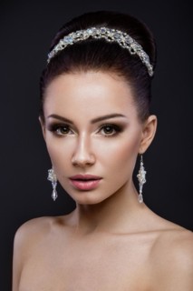 Beautiful brunette girl with perfect skin