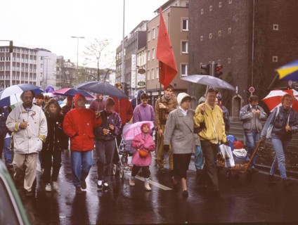 The traditional Easter march
