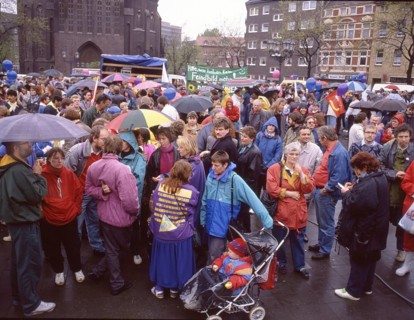 The traditional Easter march