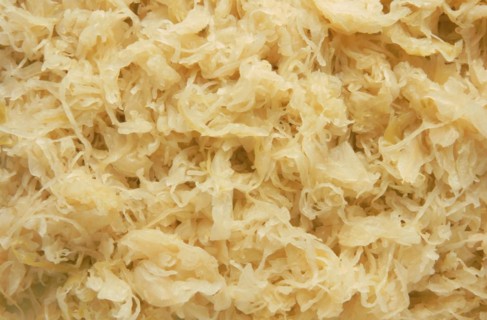 Sauerkraut or sour cabbage is white cabbage or pointed cabbage preserved by lactic acid fermentation