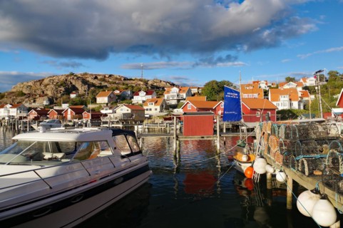 Small fishing village in the evening light