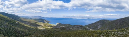 View over sea and landscape
