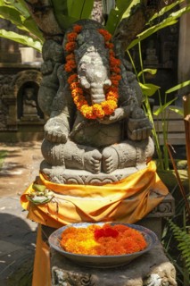 Geschmueckte Ganesha statue