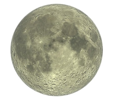 Digitally rendered planet mercury isolated on white