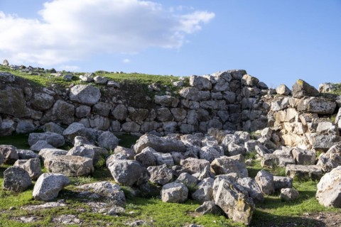 Ruins of the Mycenaean site of Tiryns