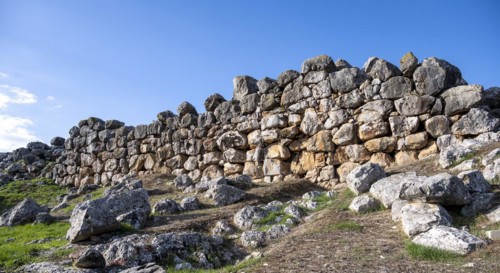Ruins of the Mycenaean site of Tiryns