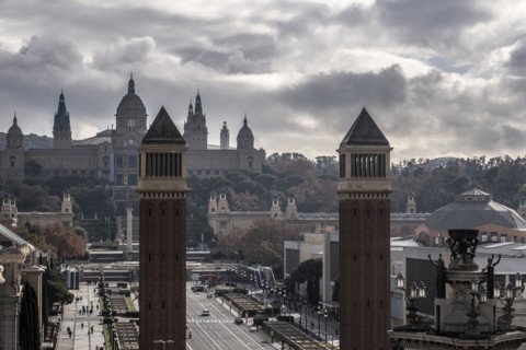 National Museum of Art of Catalonia in Montjuic in Barcelona Spain