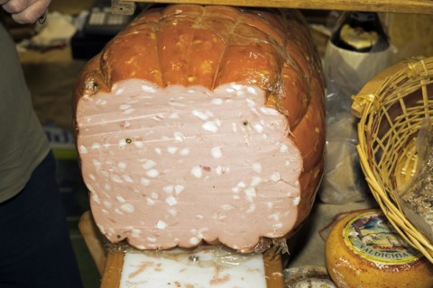 Cut original Italian Mortadella