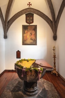 Baptismal font in Funchal Cathedral