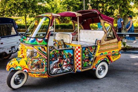 Three-wheeled scooter Ape by Piaggio