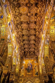 Ceiling with Arabic carvings