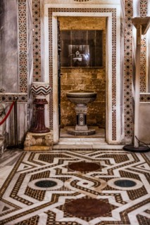 Elaborate decorations in the Baptistery