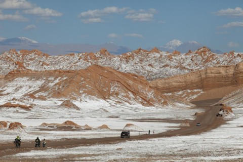 Salt evaporation in Vale de la Luna