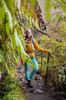 Hiker on a Levada