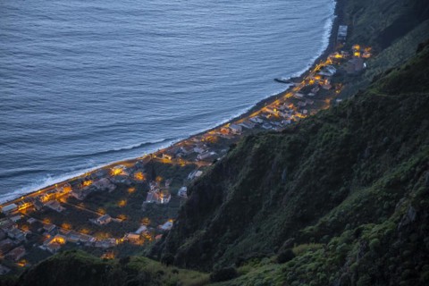 Illuminated houses