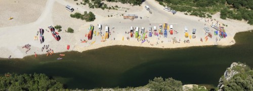 Water sports on the Ardeche