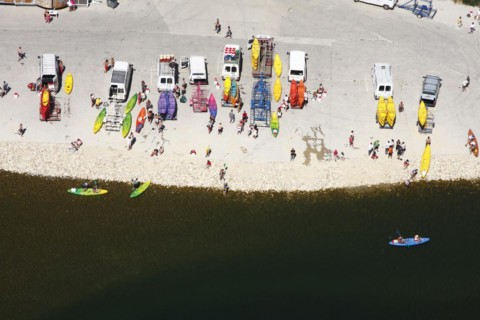 Water sports on the Ardeche