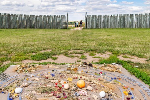 Offerings in the solar observatory at Goseck