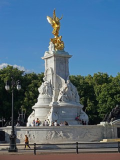 Gilded Victoria Memorial at Buckingham Palace