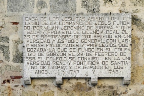 Commemorative plaque to the Jesuit House
