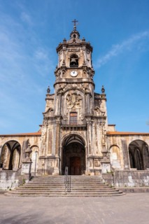Parish of San Martin in the goiko square next to the town hall in Andoain